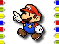 BTS Mario Coloring Online Coloring Game
