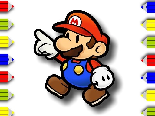 BTS Mario Coloring Online Coloring Game
