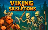 Vikings VS Skeletons - Classic Viking Action Platformer Game